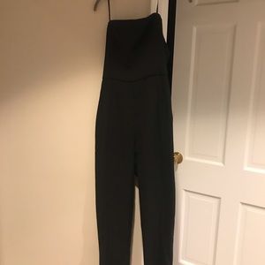 Black Strapless Jumpsuit (formal)